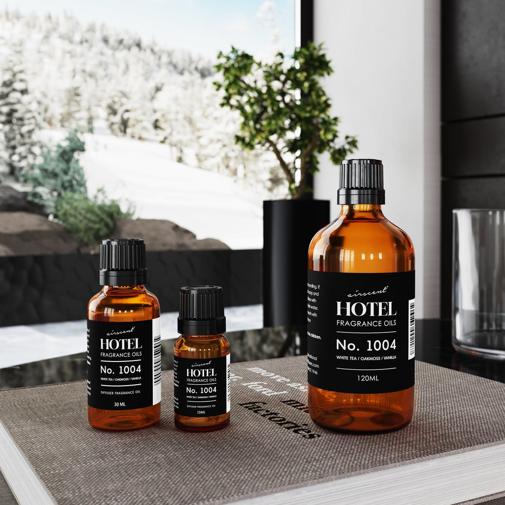 AirScent Hotel Diffuser Oil No. 1004 – White Tea, Oakmoss & Vanilla (10 mL)