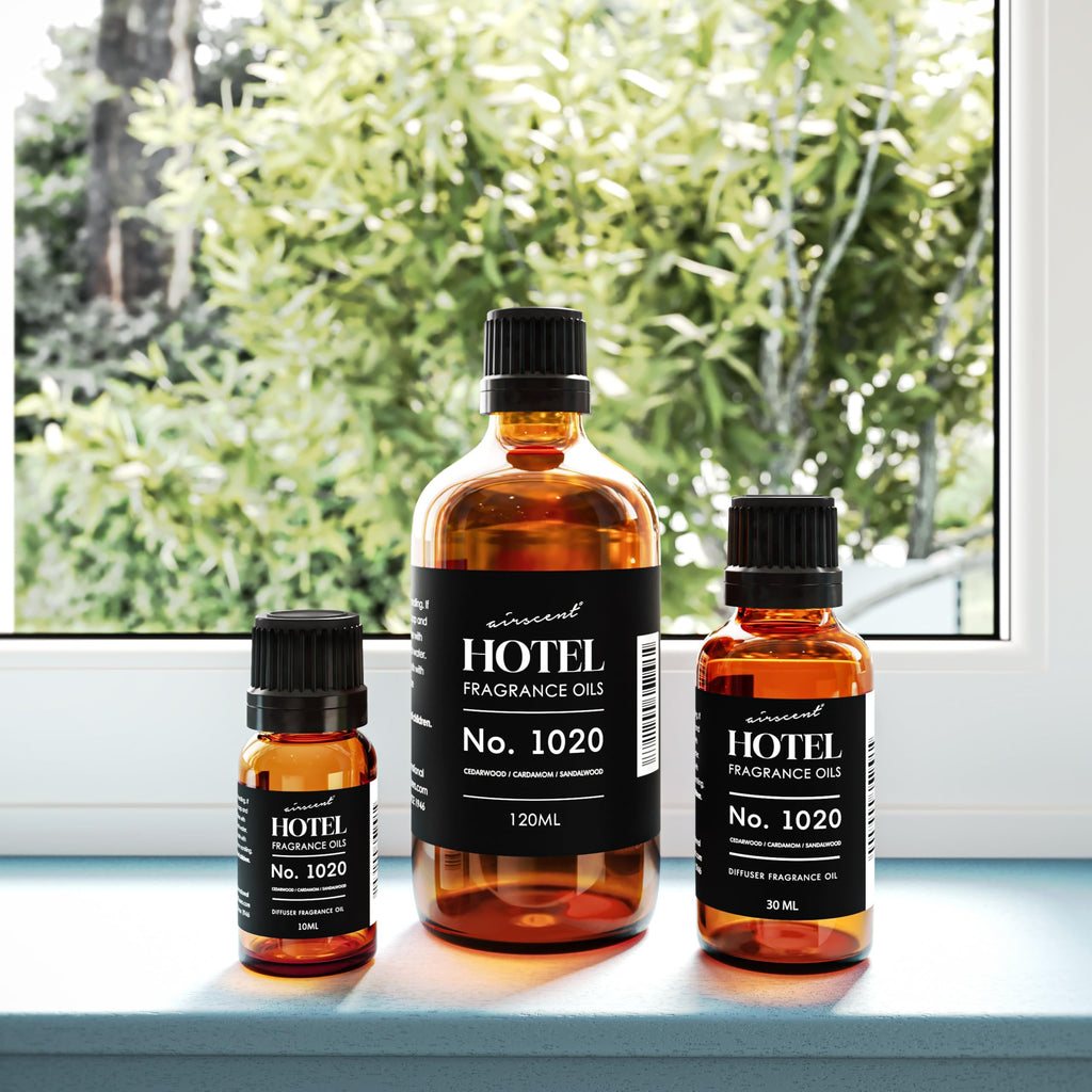 AirScent Hotel Diffuser Oil No. 1020 – Bergamot Cardamom Sandalwood – 120 mL