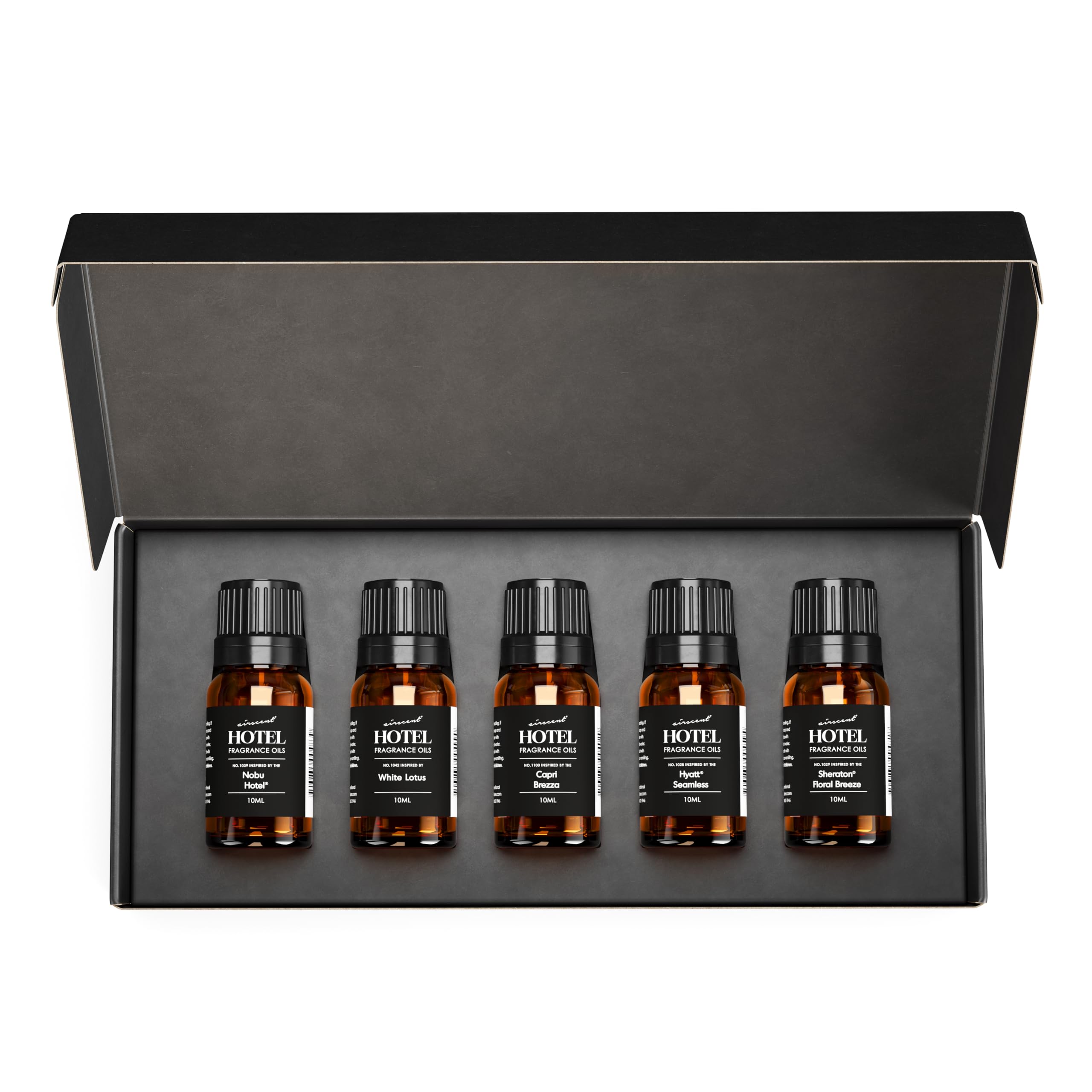 AirScent Hotel Diffuser Oil Gift Set – Tranquil Hotel Scents (10 mL) Inspired by The White Lotus, Capri Brezza, Floral Breeze