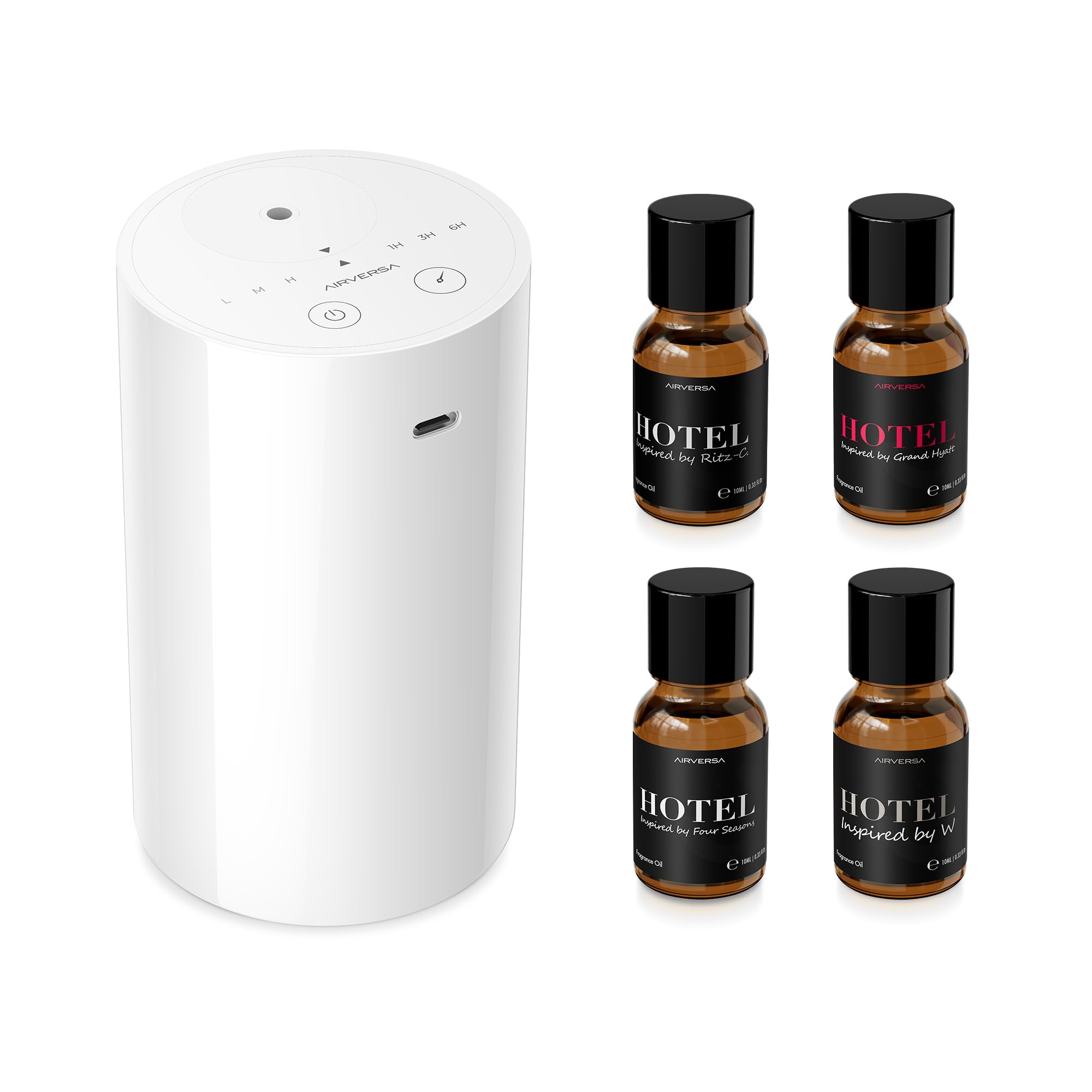 Airversa AN8 Waterless Diffuser Starter Kit – 4x 10mL Fragrance Oils