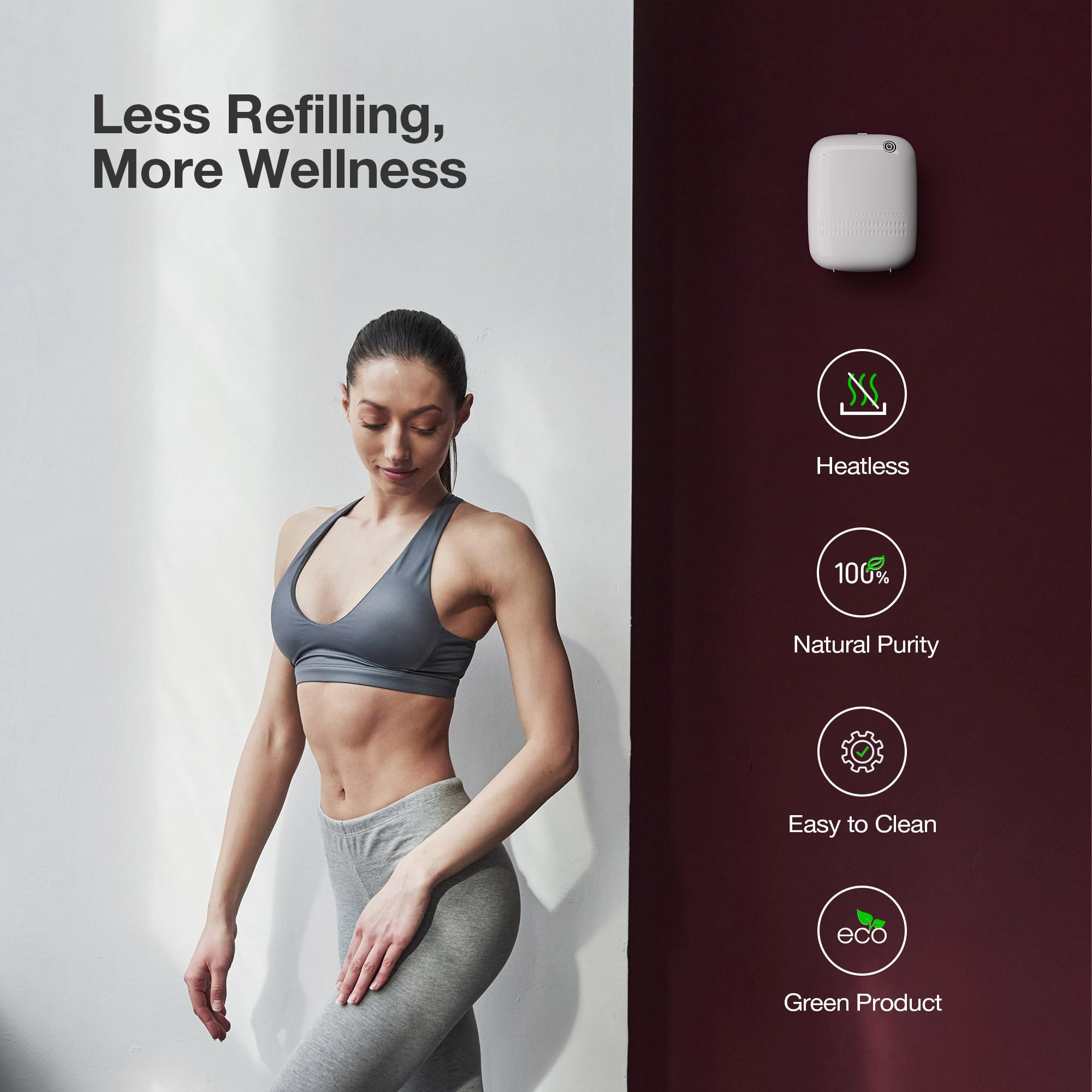 Airversa Waterless Diffuser 400 mL | Up to 2000 sq ft | ANW-White