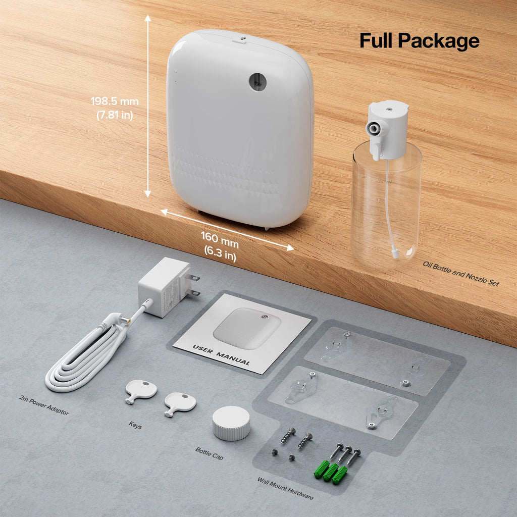 Airversa Waterless Diffuser 400 mL | Up to 2000 sq ft | ANW-White