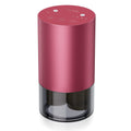 Airversa Dual-Nozzle Waterless Essential Oil Diffuser – Rechargeable, Car Mode, 5 Timer Settings, 4 Mist Levels, Red Pink Metal