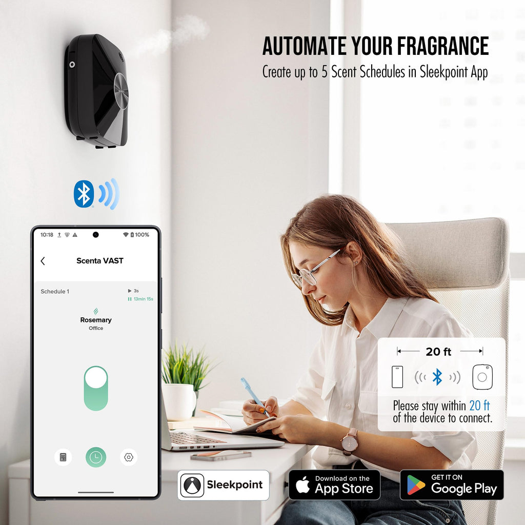 Airversa Waterless Essential Oil Diffuser 400mL – Large Rooms up to 2000 sq ft (ANA Black Kit)