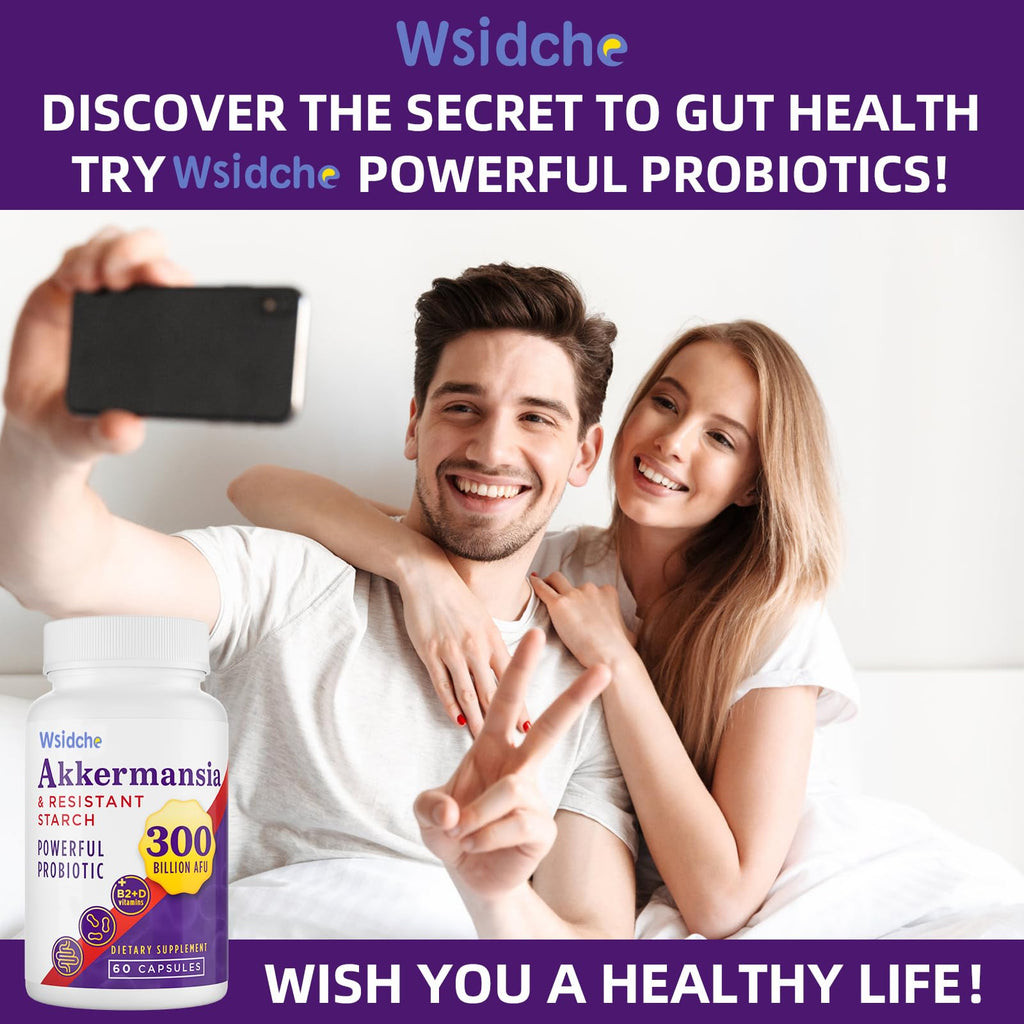 300B AFU Akkermansia Probiotic | GLP ONE Digestive & Immune Support | 60 Caps