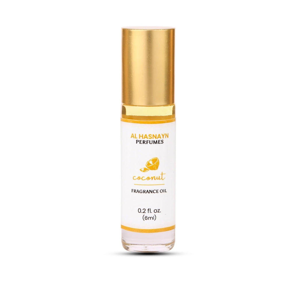 AL-HASNAYN Coconut Fragrance Oil Roll-On Perfume 6ML 0.20 fl oz | Rollerball perfume | Alcohol free | Long Lasting | Gifts for men women