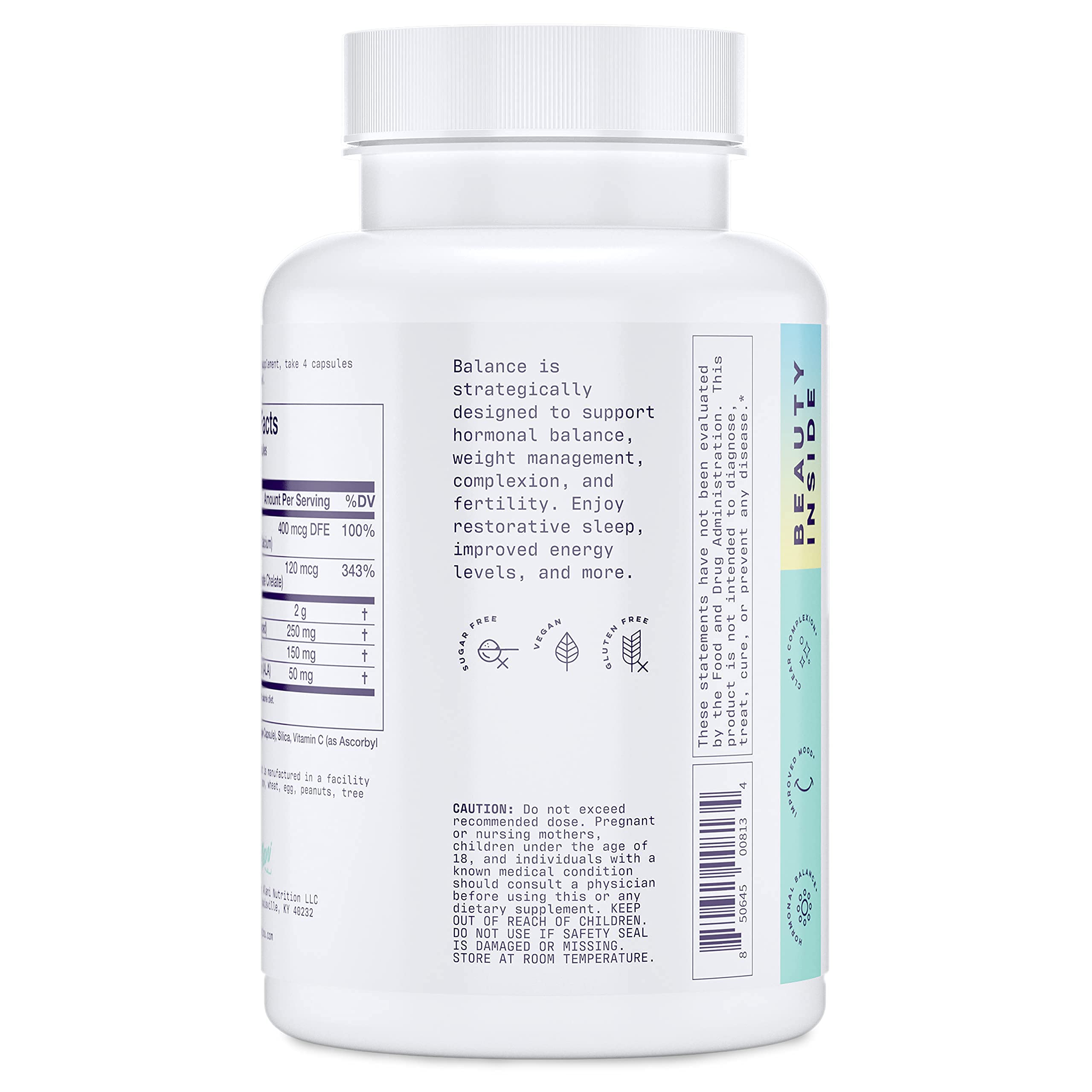 Alani Nu Hormonal Balance, Weight Management & Skin Support | 120 Capsules