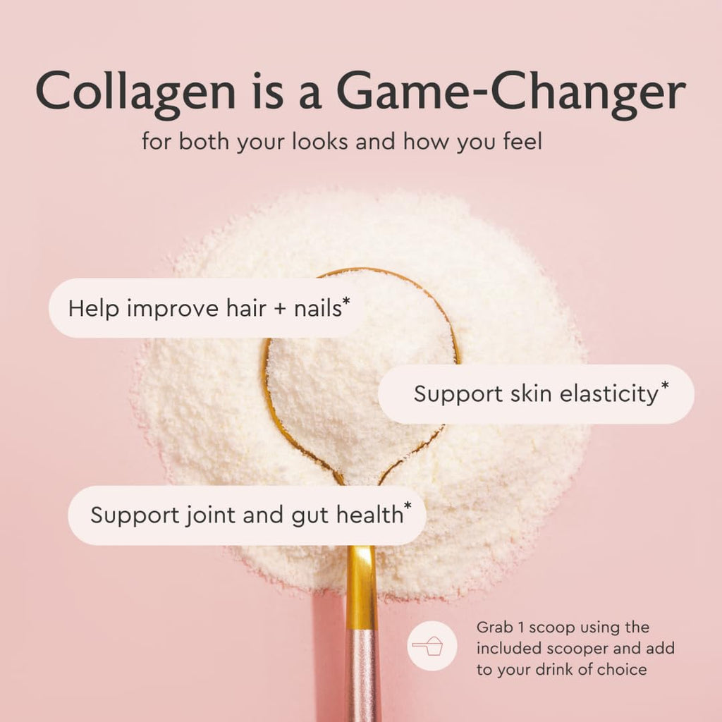 Alaya Multi Collagen Powder – Supports Hair, Skin, Nails & Bone Health | 5 Types Collagen Peptides (20 Servings)