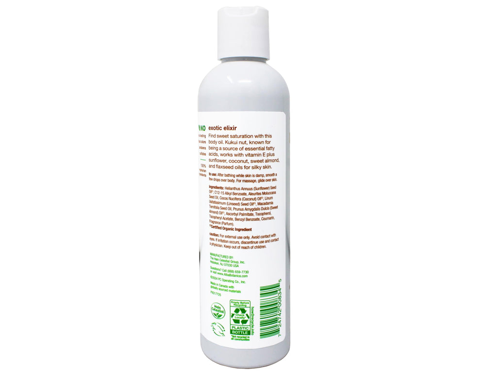 Alba Botanica Hawaiian Body Oil Kukui Nut 8.5 oz – 2 Pack | Hydrating, Fast-Absorbing Oil