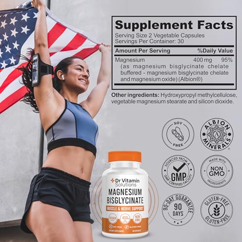 Magnesium Bisglycinate 400mg | Albion Chelated Magnesium Glycinate | DR Vitamin Solutions