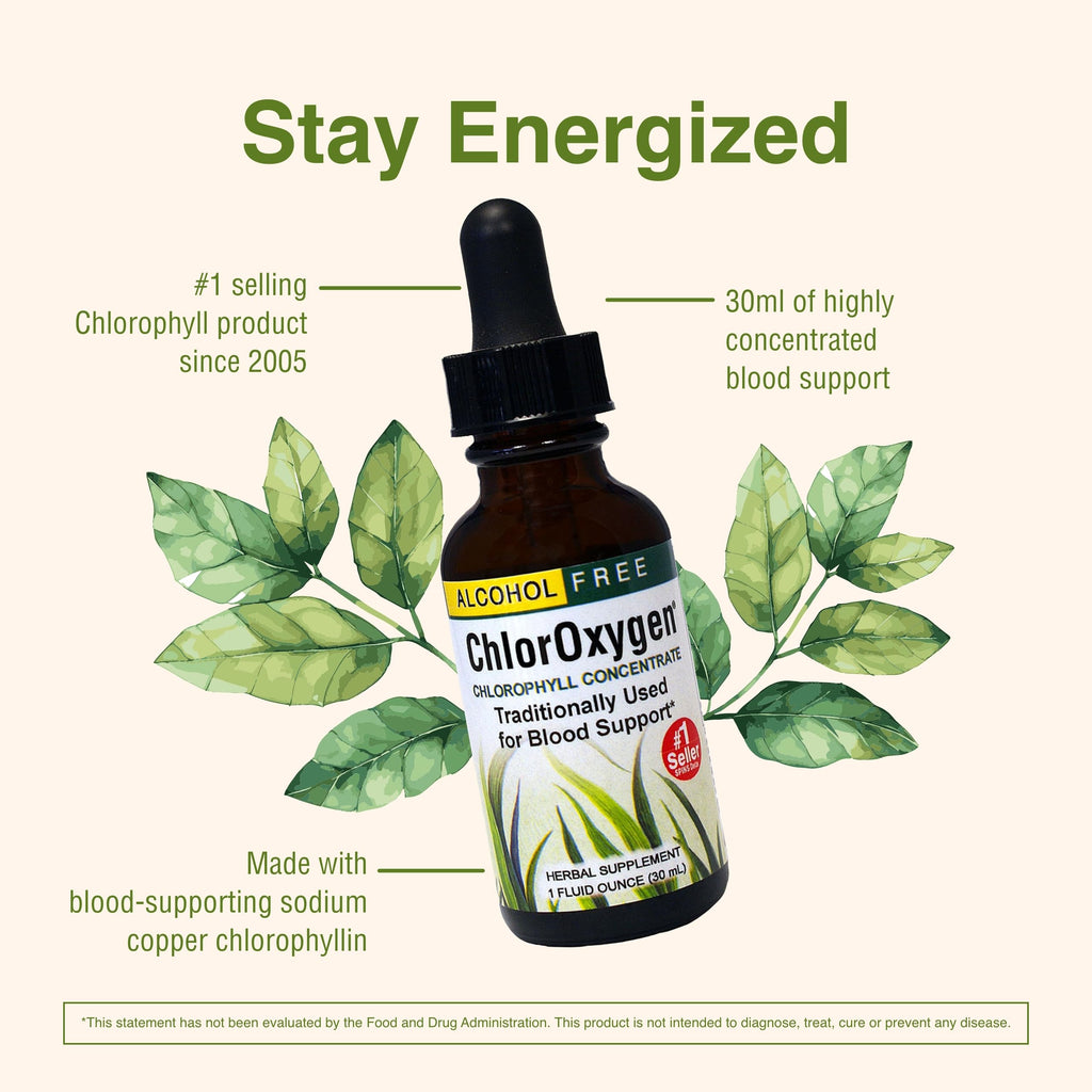 ChlorOxygen Chlorophyll Concentrate by Herbs Etc. – Energy & Blood Health (1 fl oz)