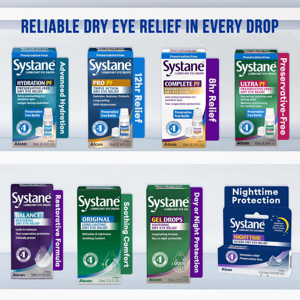 Alcon Hydration Preservative-Free Lubricant Eye Drops – 0.7 mL, 30 Count