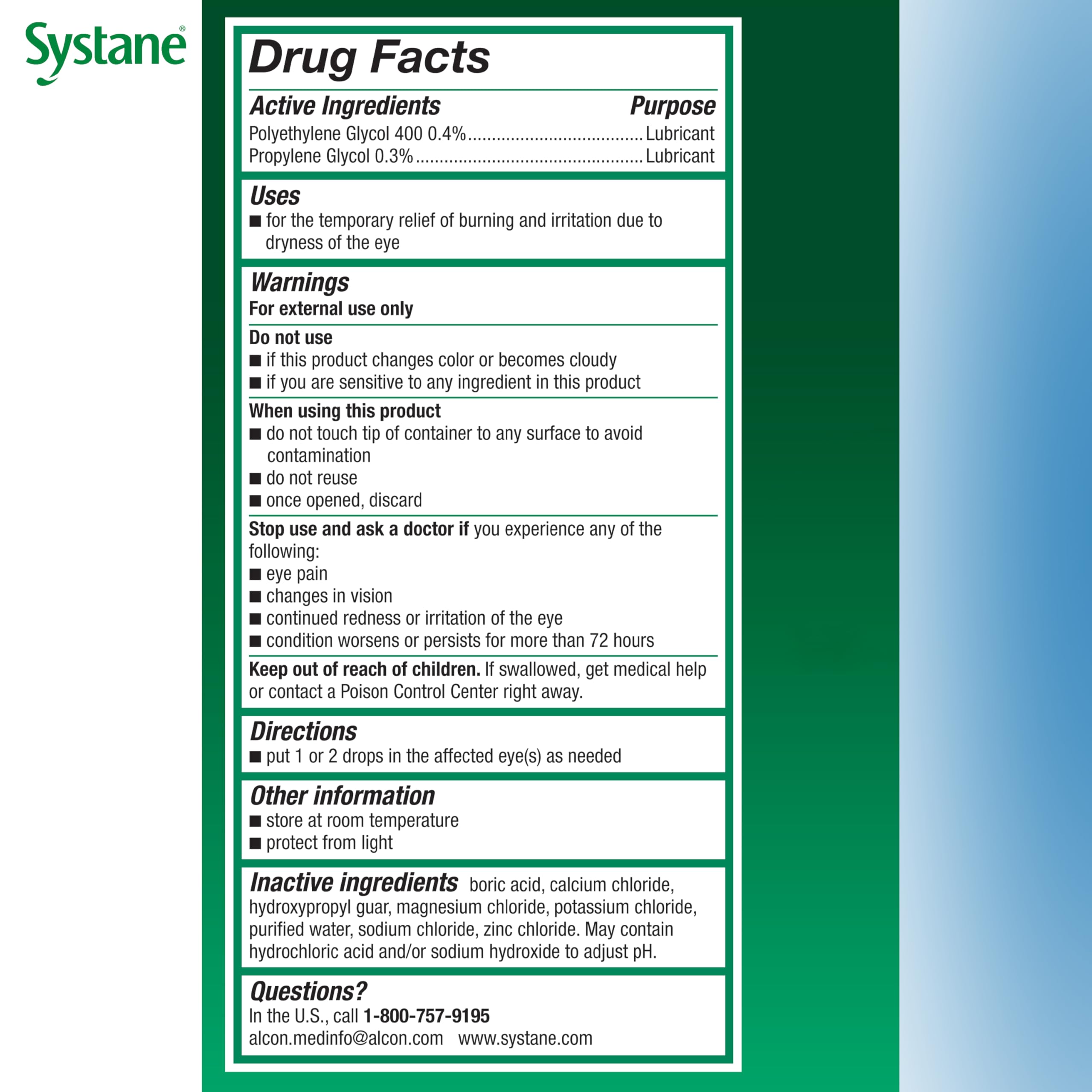 Systane Long Lasting Lubricant Eye Drops – 0.5 Fl Oz | Alcon