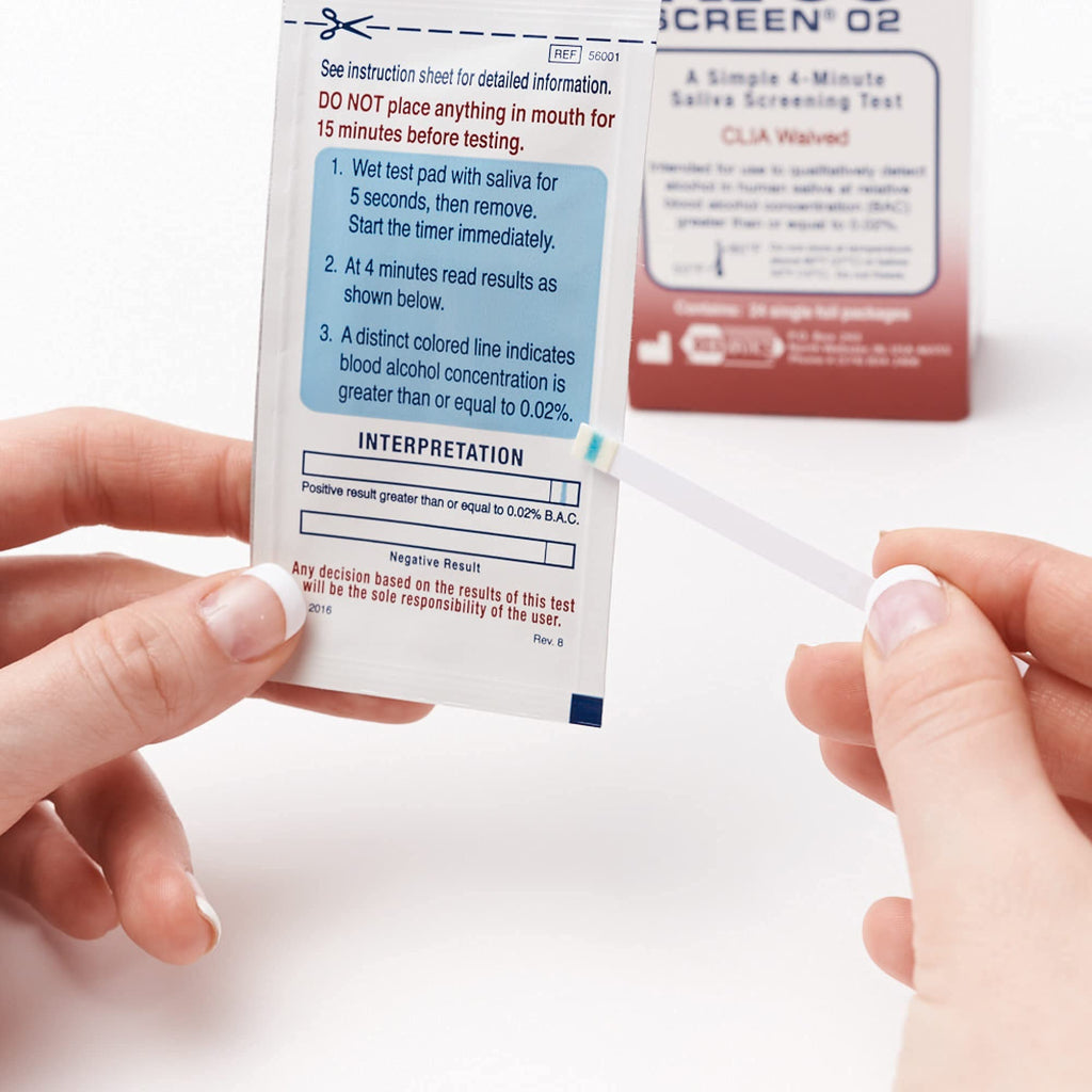AlcoScreen Saliva Alcohol Screen Test (Pack of 24) – Rapid Detection
