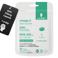 Algae DHA Supplements - 550mg DHA per Capsule | 1-A-Day Vegan Omega-3 for Brain & Eye Health | 30 Capsules