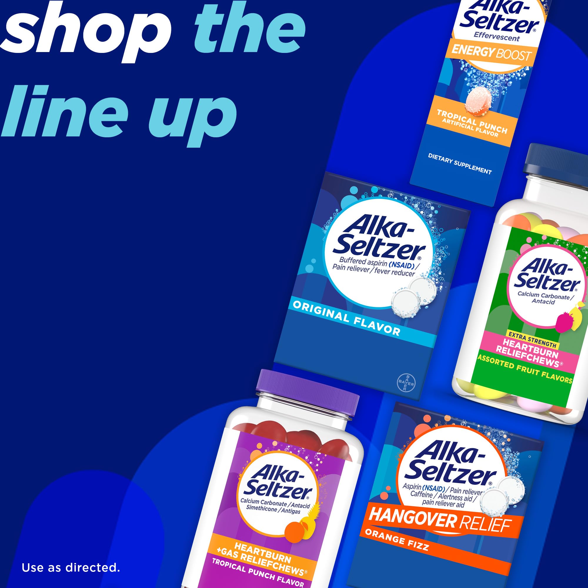 Alka-Seltzer Original Flavor Effervescent Tablets – Fast Multi-Symptom Relief, 116 Count