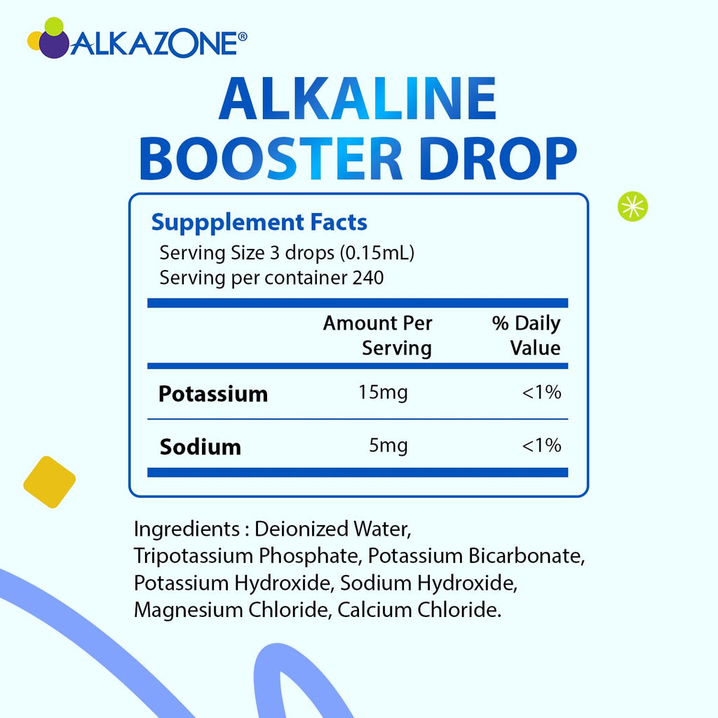 ALKAZONE Alkaline Booster Drop 1.25 oz (2 Packs) – Make Your Own Alkaline Water