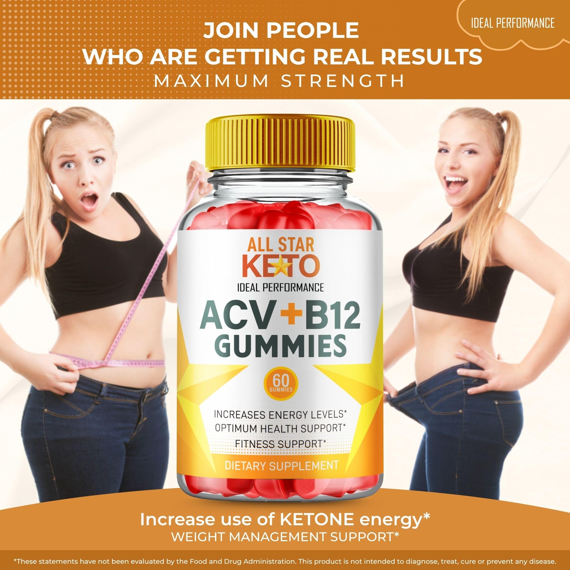 All Star Keto Gummies – Maximum Strength Keto+ACV Gummy (2 Pack)