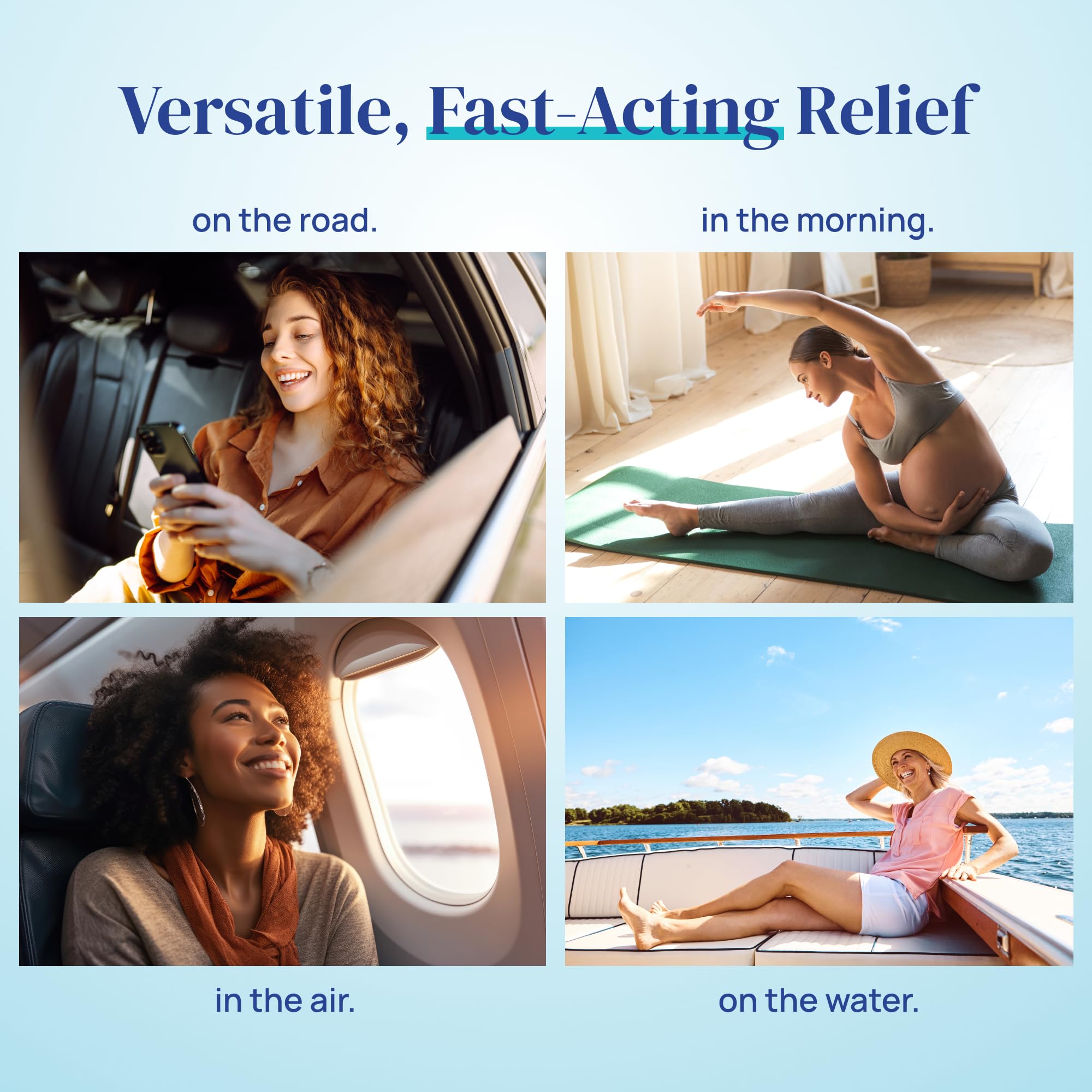 Allclair Nausea Relief Inhaler - Natural, Drug-Free, Non-Drowsy, Portable (Pack of 2)