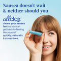 Allclair Nausea Relief Inhaler - Natural, Drug-Free, Non-Drowsy, Portable (Pack of 2)