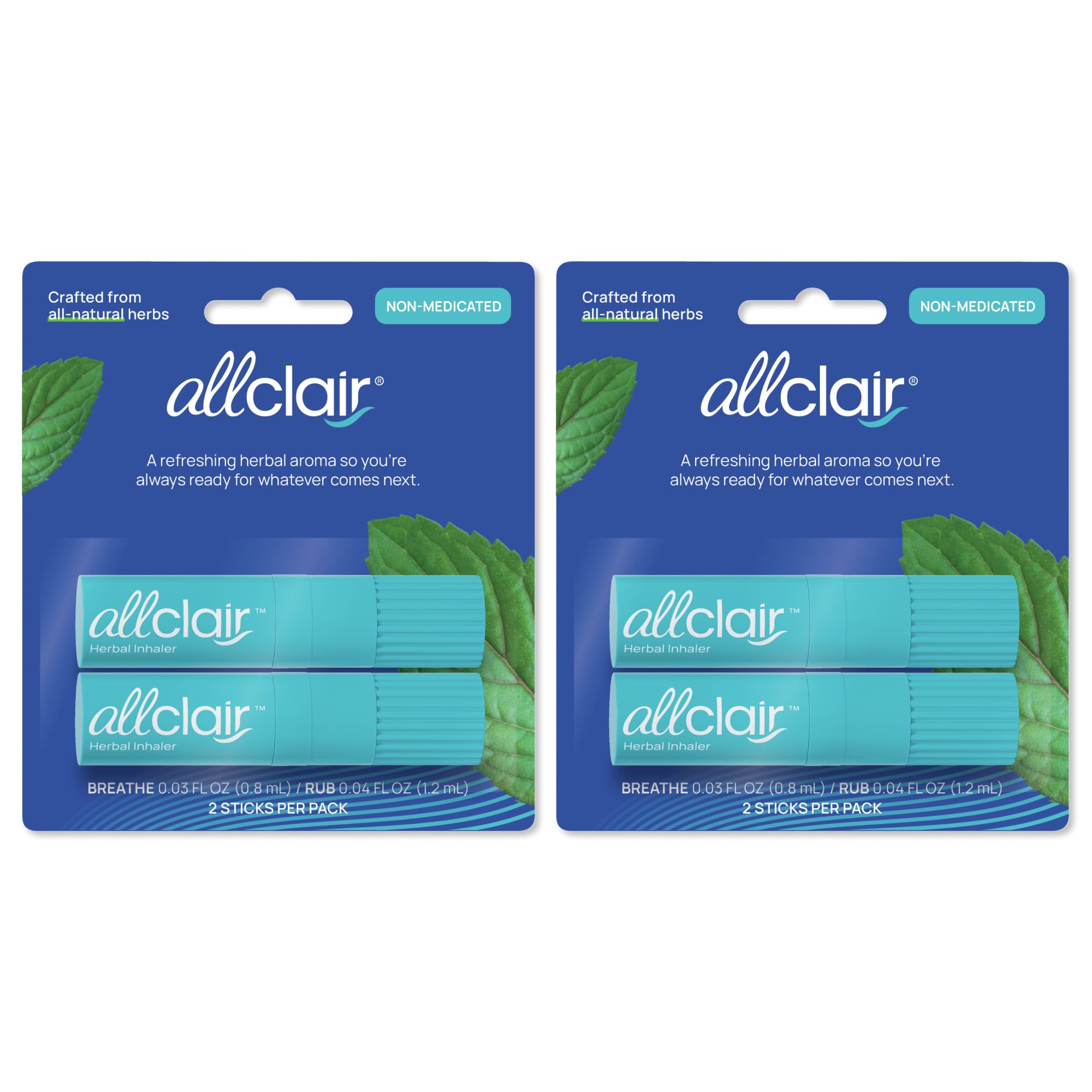 Allclair Nausea Relief Inhaler (Pack of 4) — Fast, Drug-Free & Portable