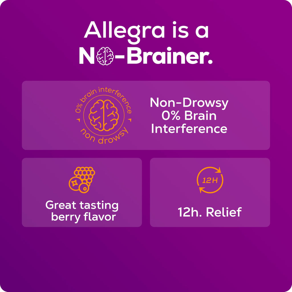 Allegra Children's 12-Hour Allergy Relief Liquid Berry 4 oz | Non-Drowsy
