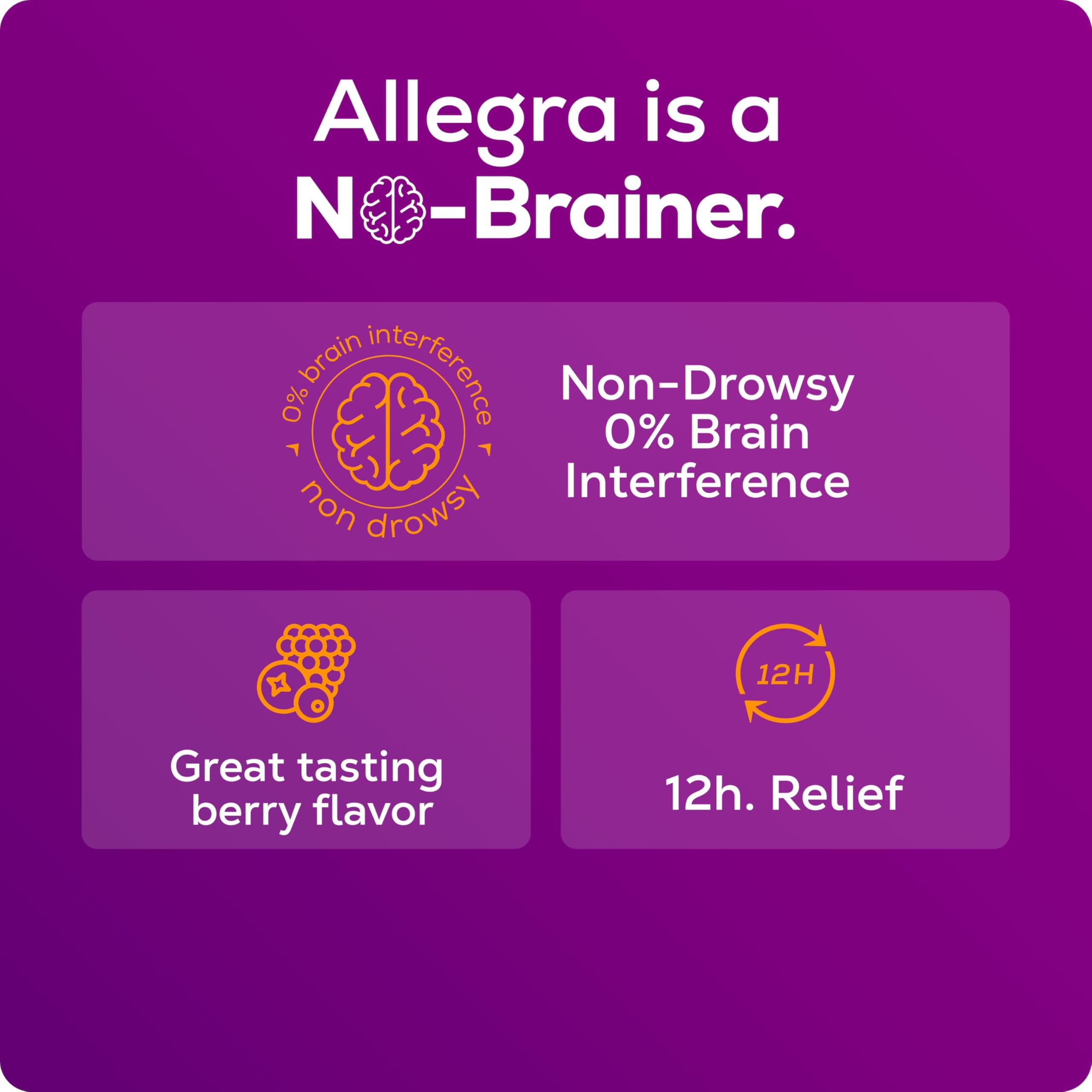 Allegra Children's 12-Hour Allergy Relief Liquid Berry 4 oz | Non-Drowsy