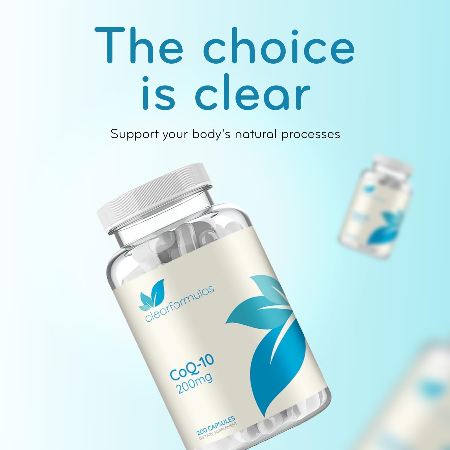 Quick Absorption CoQ10 200mg - Coenzyme Q10 200mg Potent Antioxidant for Heart Energy and Aging Support - High Stability CoQ10 Ubiquinone Capsules - Made in a cGMP US Lab (200 Servings)