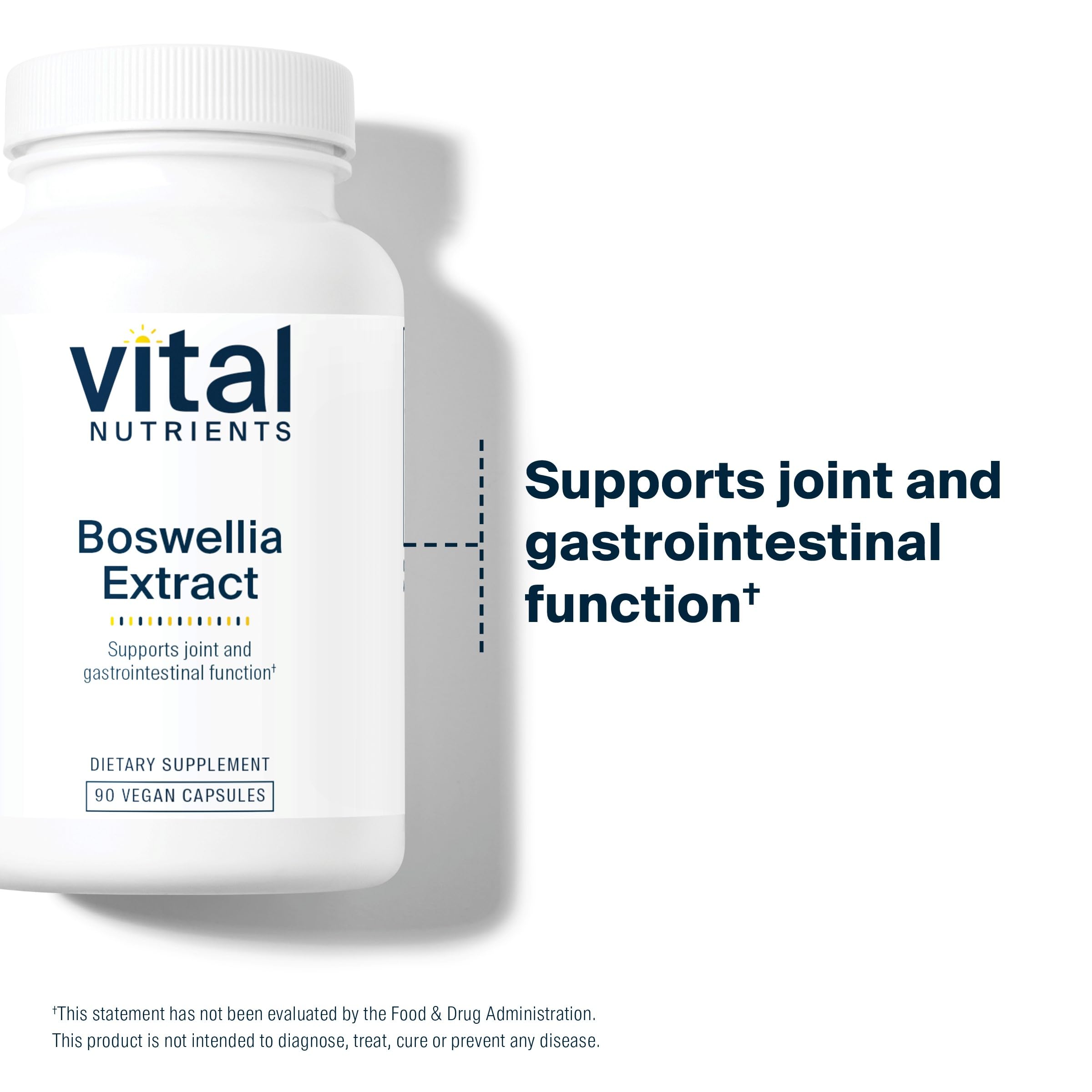 Vital Nutrients Boswellia Extract 400mg | Boswellia Capsules for Joint, Immune & Digestive Health | Gluten Free, Non-GMO | 90 Capsules