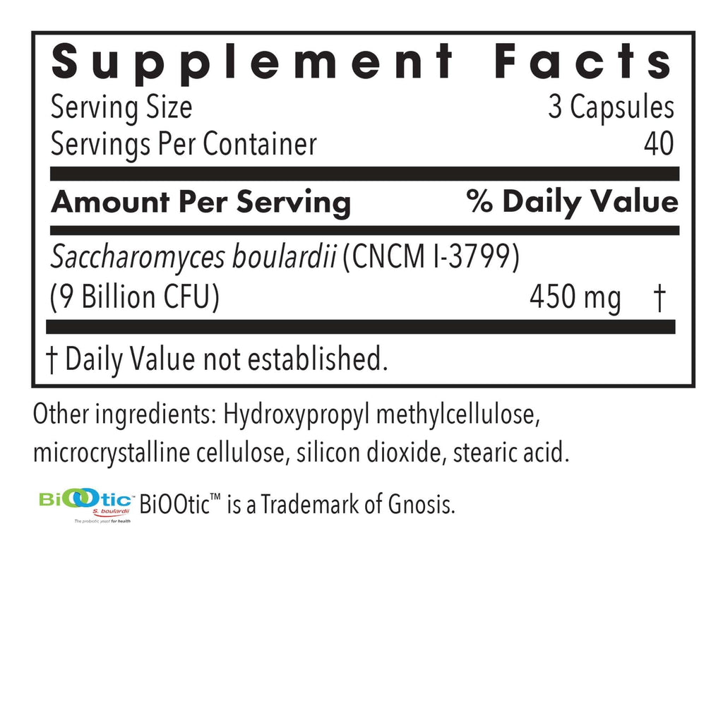 Allergy Research Group Essential-Biotic Saccharomyces boulardii 450mg Probiotic - 120 Count