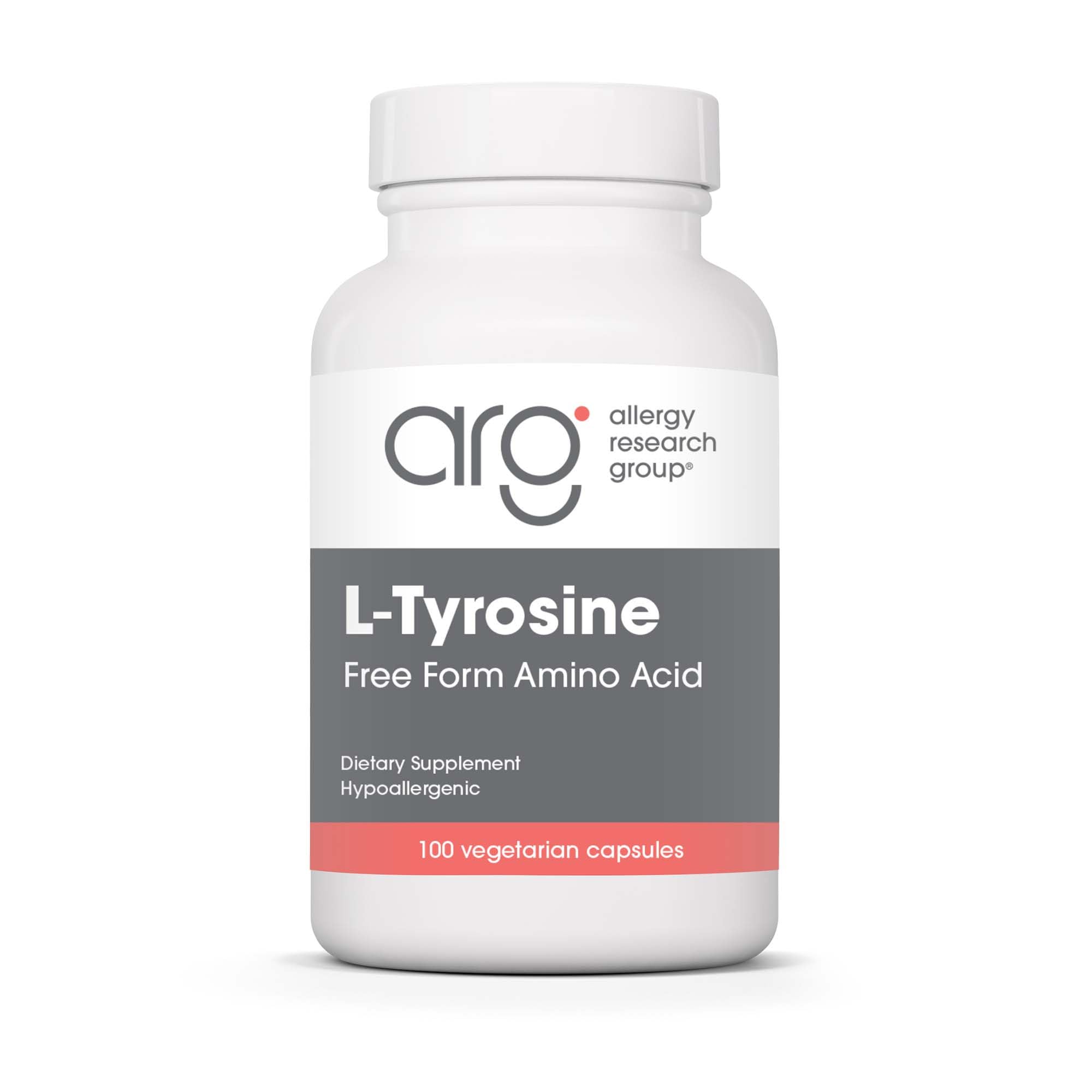 Allergy Research Group L-Tyrosine 500mg | Brain & Thyroid Support | 100 Count