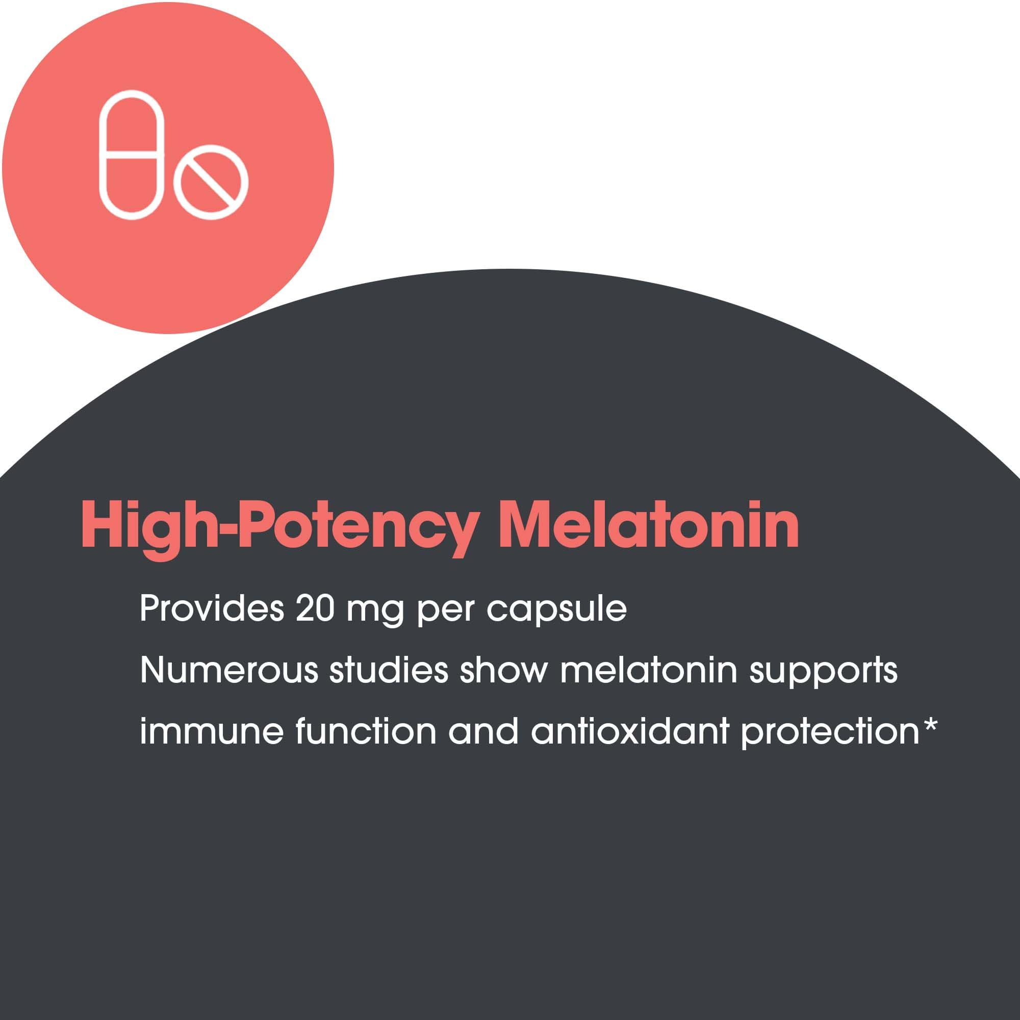 Allergy Research Group Melatonin 20mg - Extra Strength Sleep Aid (60 Count)