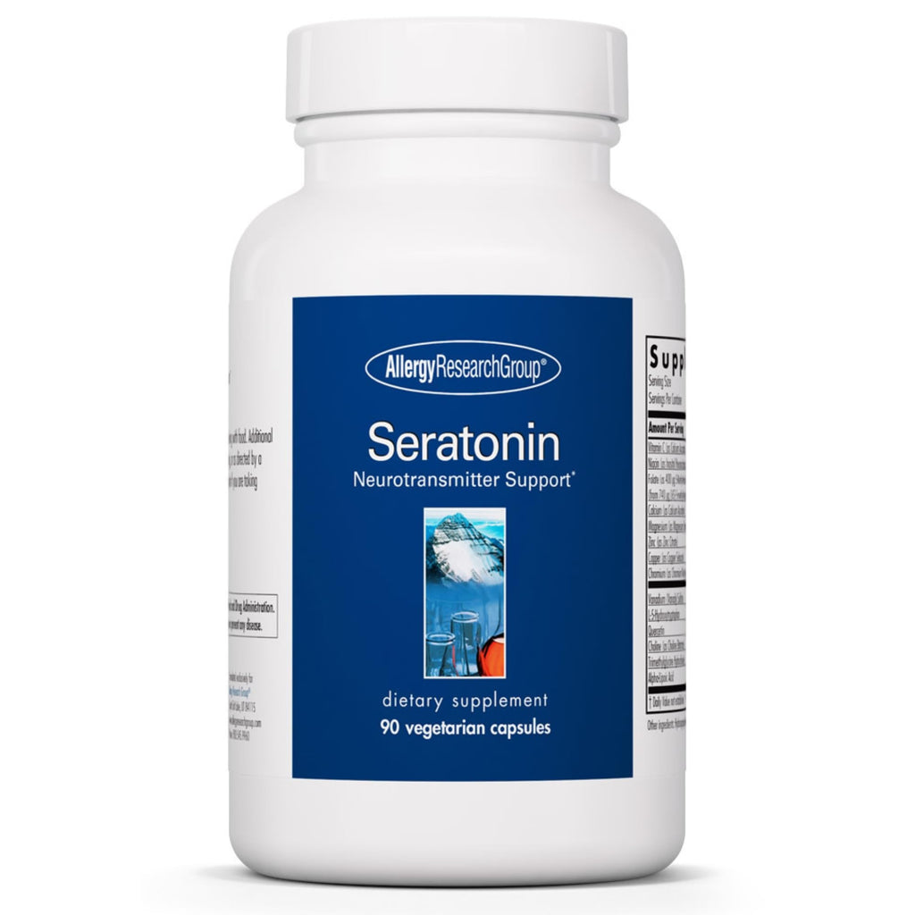 Allergy Research Group Seratonin Supplement – Seratonin Booster, Stress & Sleep Support (90 Vegetarian Capsules)