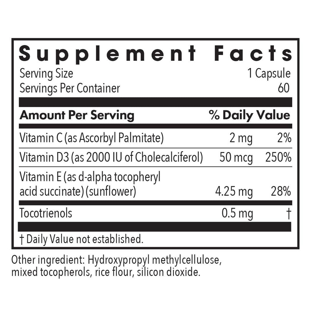 Allergy Research Group Super D3 – 2000 IU Vitamin D3, Bone & Immune Support | Vegetarian, Gluten Free - 60 Count