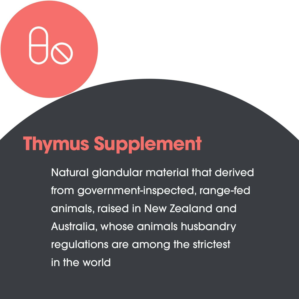 Allergy Research Group Thymus Glandular – 1000mg Ovine Thymus, Hypoallergenic, 75 Count