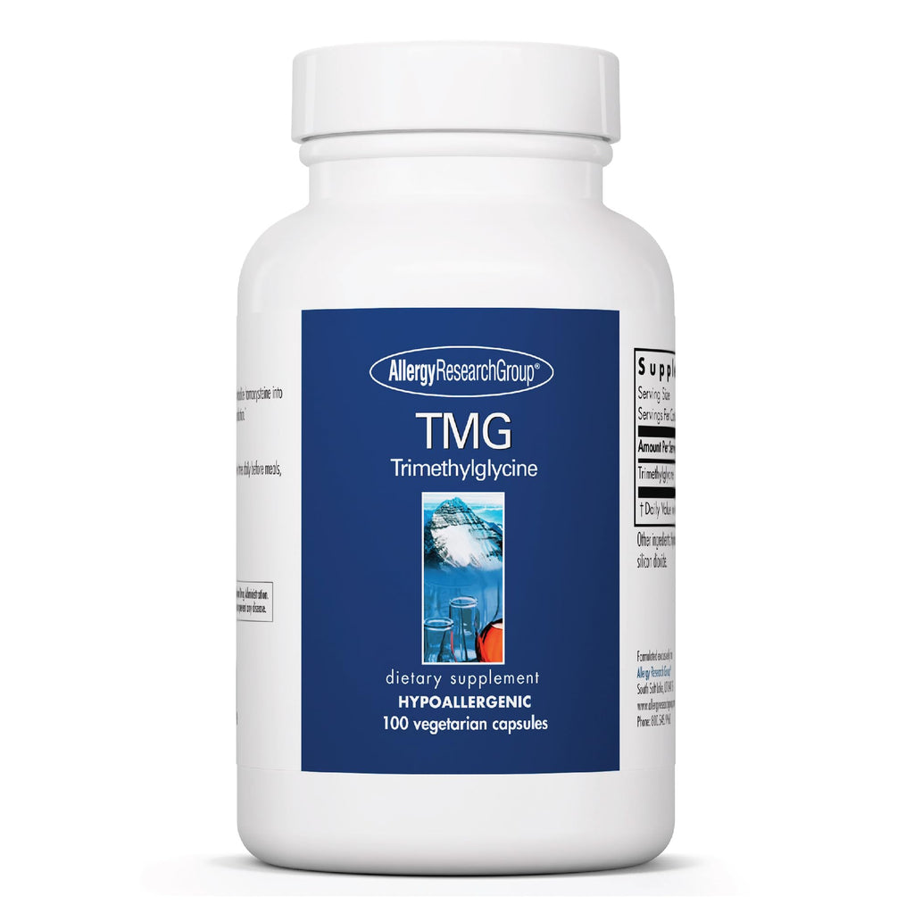 Allergy Research Group TMG Trimethylglycine 750mg – Betaine Anhydrous, 100 Capsules