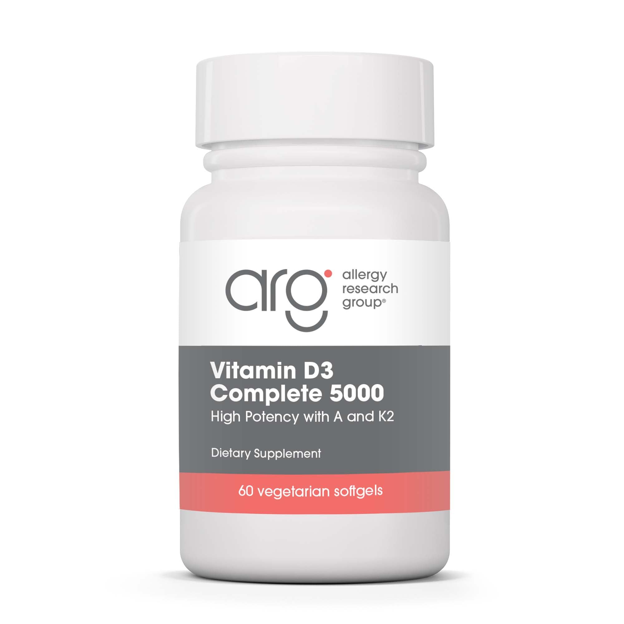 Allergy Research Group Vitamin D3 Complete 5000 IU | D3 & K2