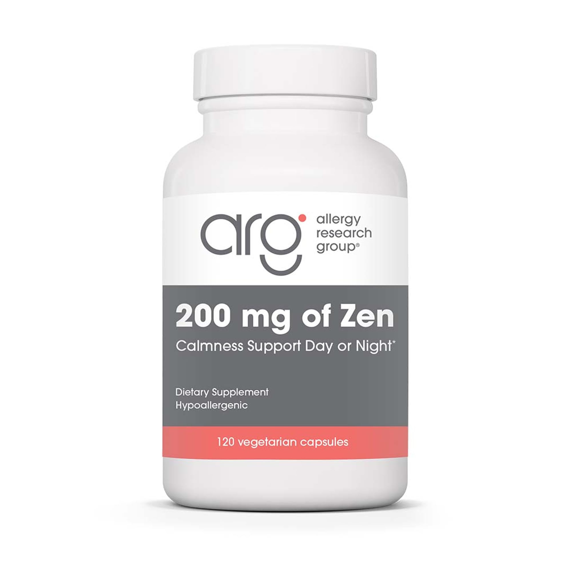 Allergy Research Group Zen: GABA + L-Theanine 200 mg for Calm & Sleep | 120 Veg Capsules