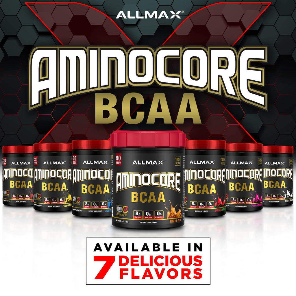 ALLMAX AMINOCORE BCAA Pineapple Mango – 945 g, 90 Servings, Sugar Free | No Fillers