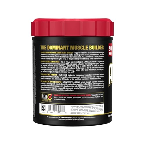 ALLMAX AMINOCORE BCAA Powder – Watermelon, 8,180 mg BCAAs, 945 g