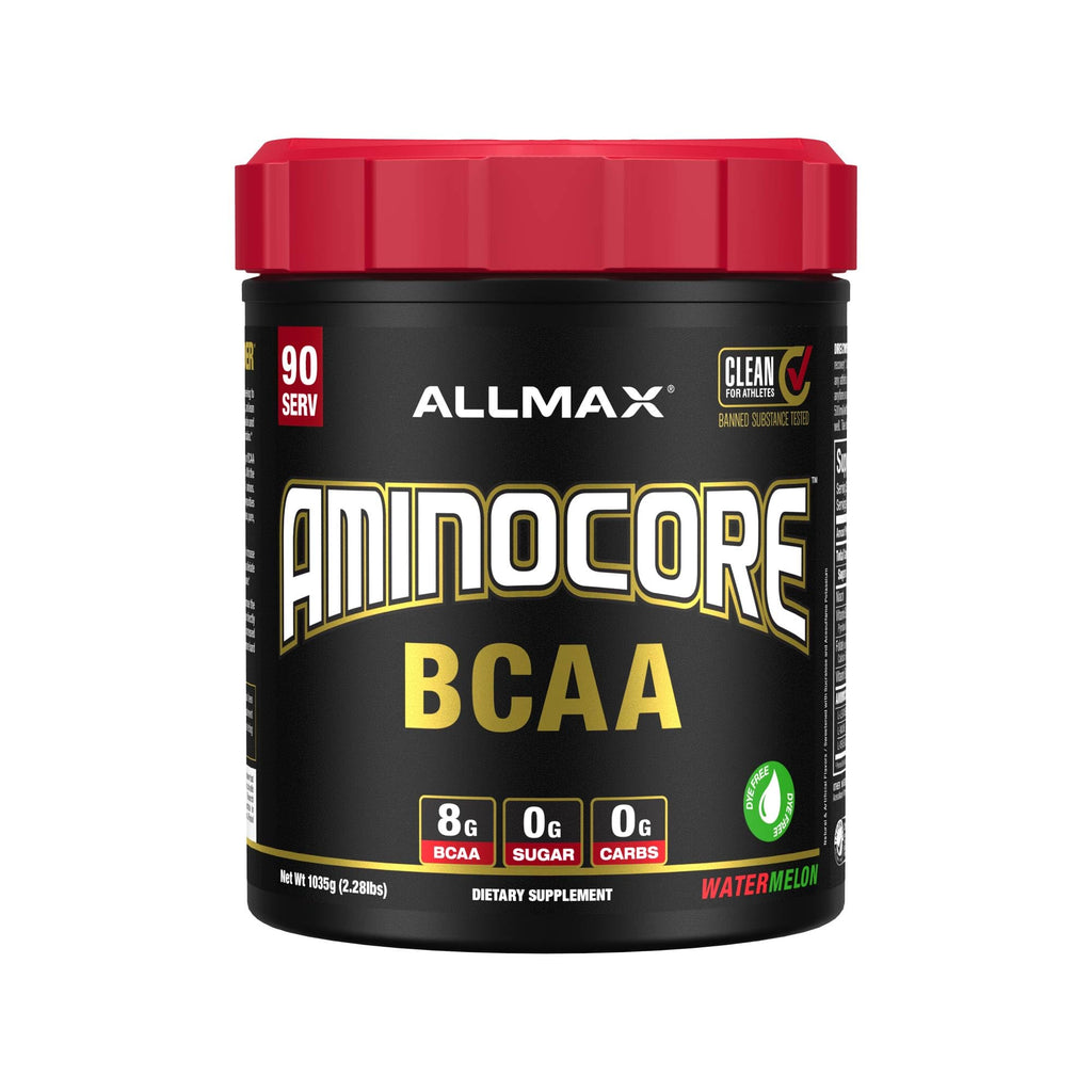 ALLMAX AMINOCORE BCAA Powder – Watermelon, 8,180 mg BCAAs, 945 g