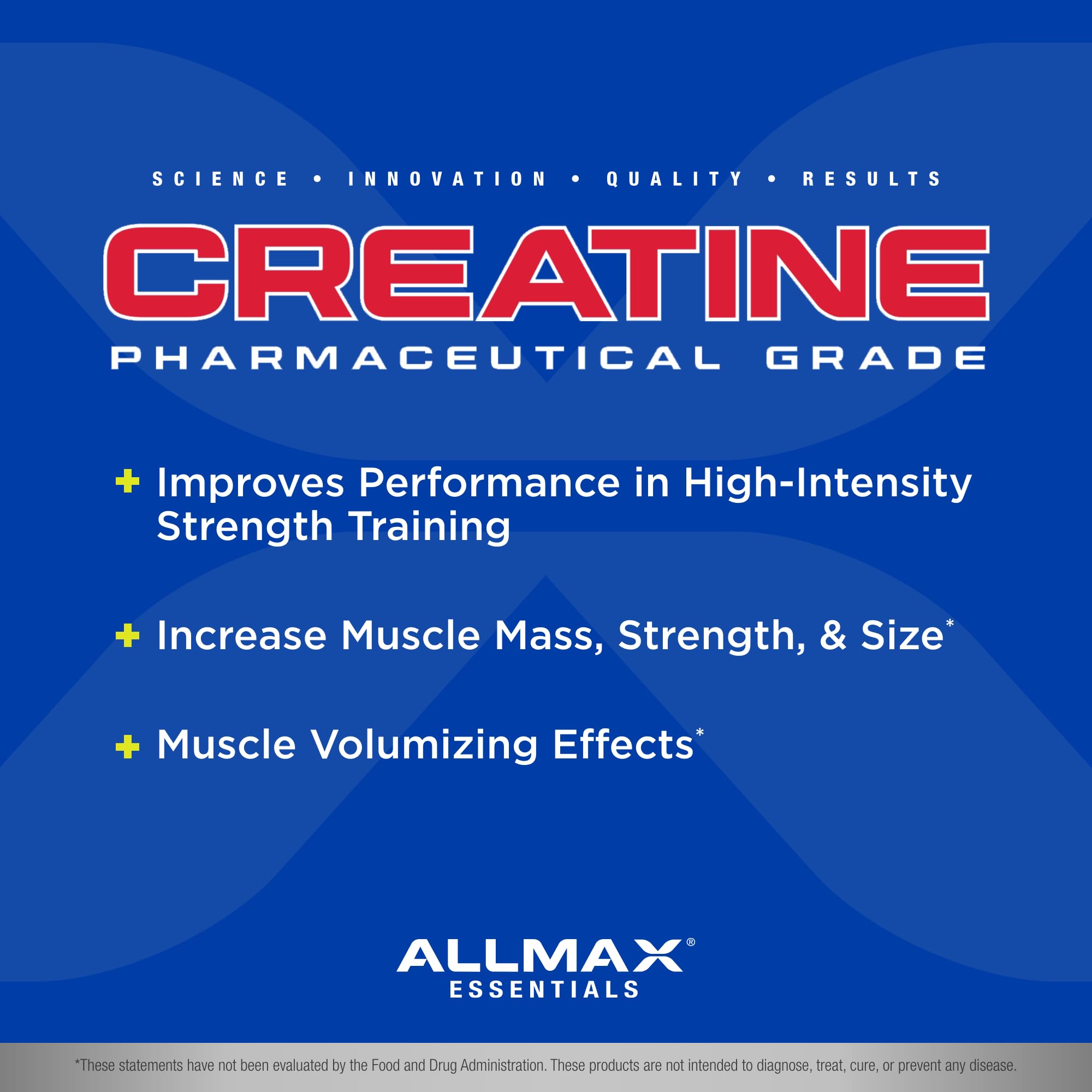 ALLMAX Essentials CREATINE 1000 g Powder – Improves Performance, 200 Servings, Vegan & Gluten Free