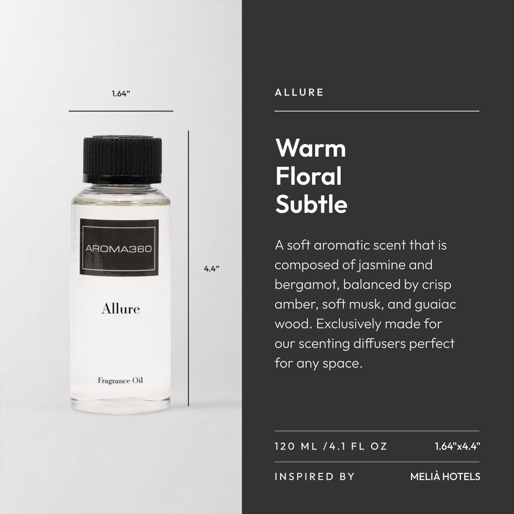 Allure 120mL | Luxury Scent Diffuser Oil for Hotels