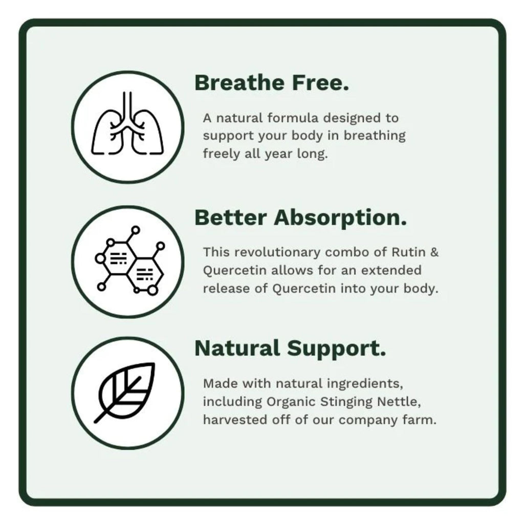 Utzy Naturals Allurtica — Sinus & Respiratory Support with Quercetin & Stinging Nettle (40 Capsules)