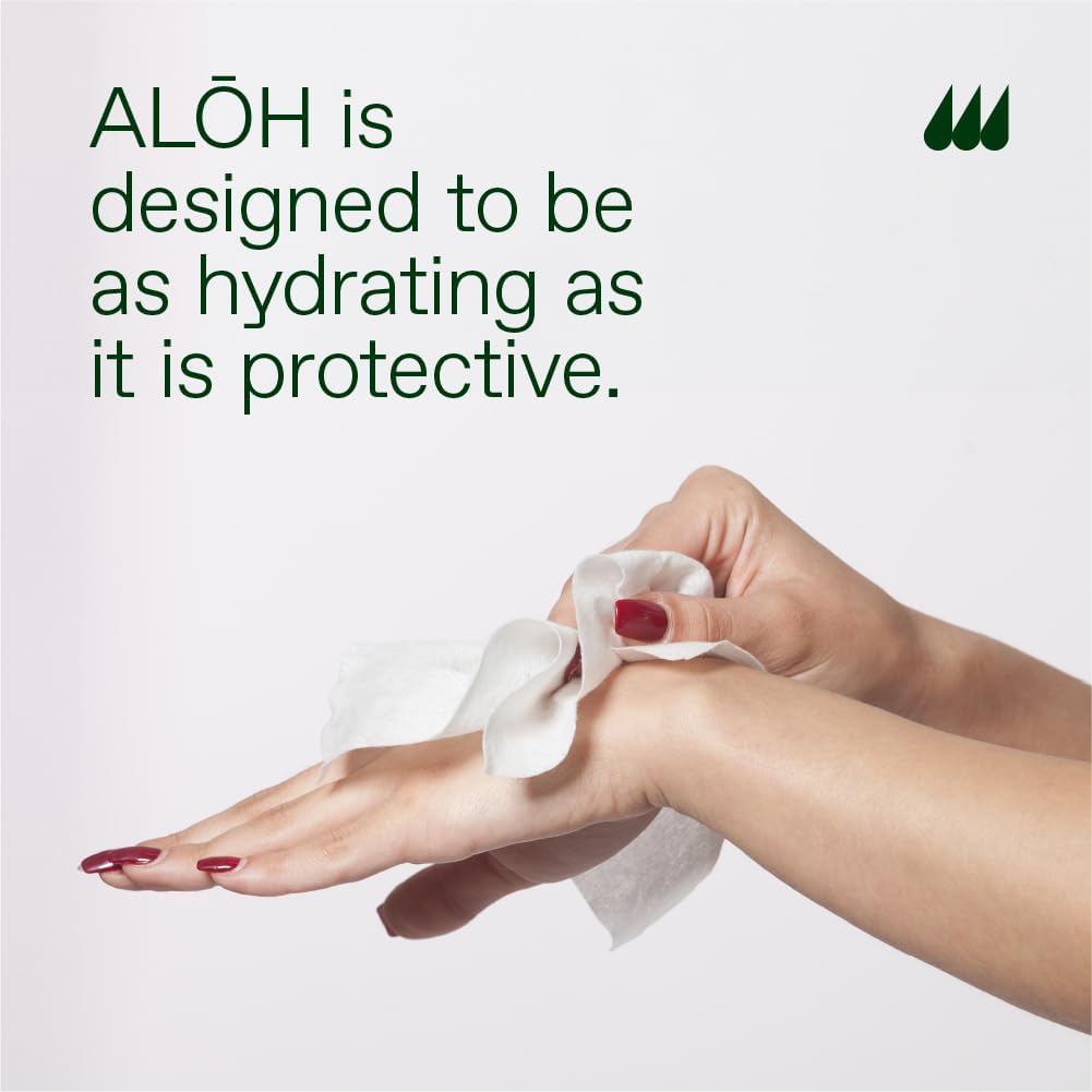 ALŌH Skin Softening Sanitizing Hand Wipes – Sweet Orange Bergamot, 500 Count Box