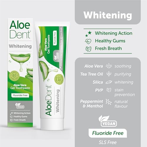 Aloe Dent Whitening Aloe Vera Toothpaste 100ml | Bundle by Aloe Dent