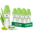 Aloe Vera Juice - Grape Flavor with Big Aloe Pulp (6-Pack) Plant-Based Hydration for Adults & Kids