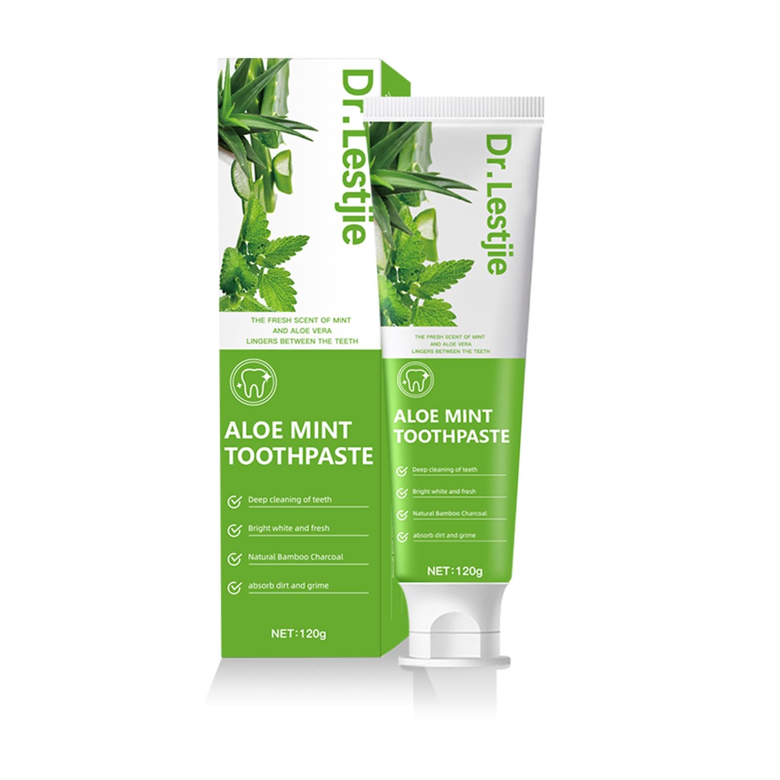 Aloevera Toothpaste Minty Flavour – Deep Cleaning, Fresh Breath, SLS Free, Non-Toxic 4.23oz (Kids Friendly)