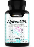 Alpha GPC Choline 600mg - Nootropic Brain Health & Focus, 120 Veggie Capsules