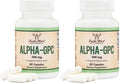 Double Wood Alpha GPC Choline Brain Supplement – 60 Count, 600 mg – Memory, Focus & Brain Support (USA Made) Pack of 2